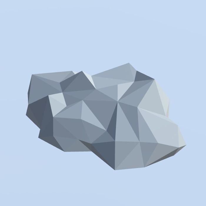 Low Poly Nature Project - 100  Rocks Stones and Clifs Low-poly 3D model_97