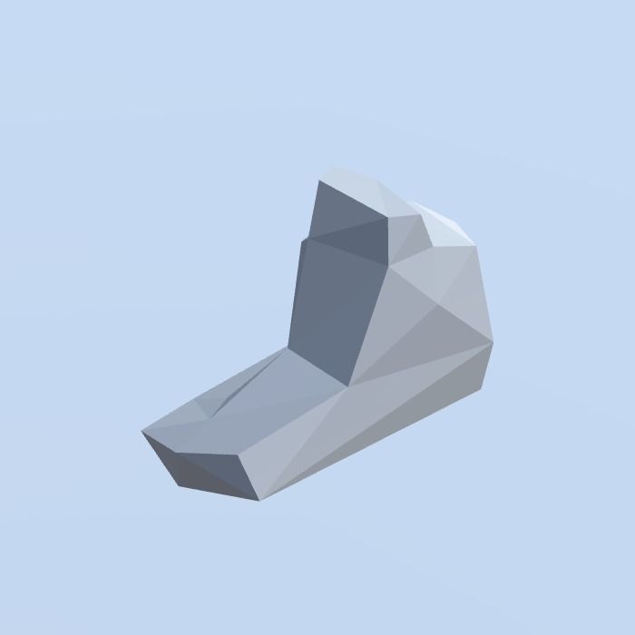 Low Poly Nature Project - 100  Rocks Stones and Clifs Low-poly 3D model_14