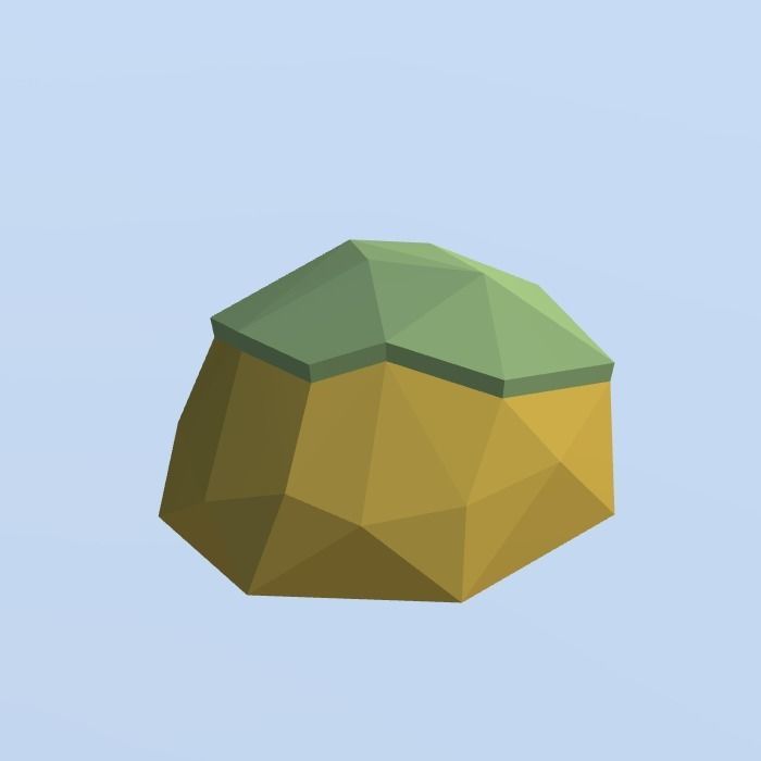 Low Poly Nature Project - 100  Rocks Stones and Clifs Low-poly 3D model_17