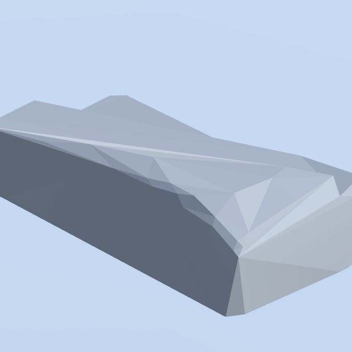 Low Poly Nature Project - 100  Rocks Stones and Clifs Low-poly 3D model_70