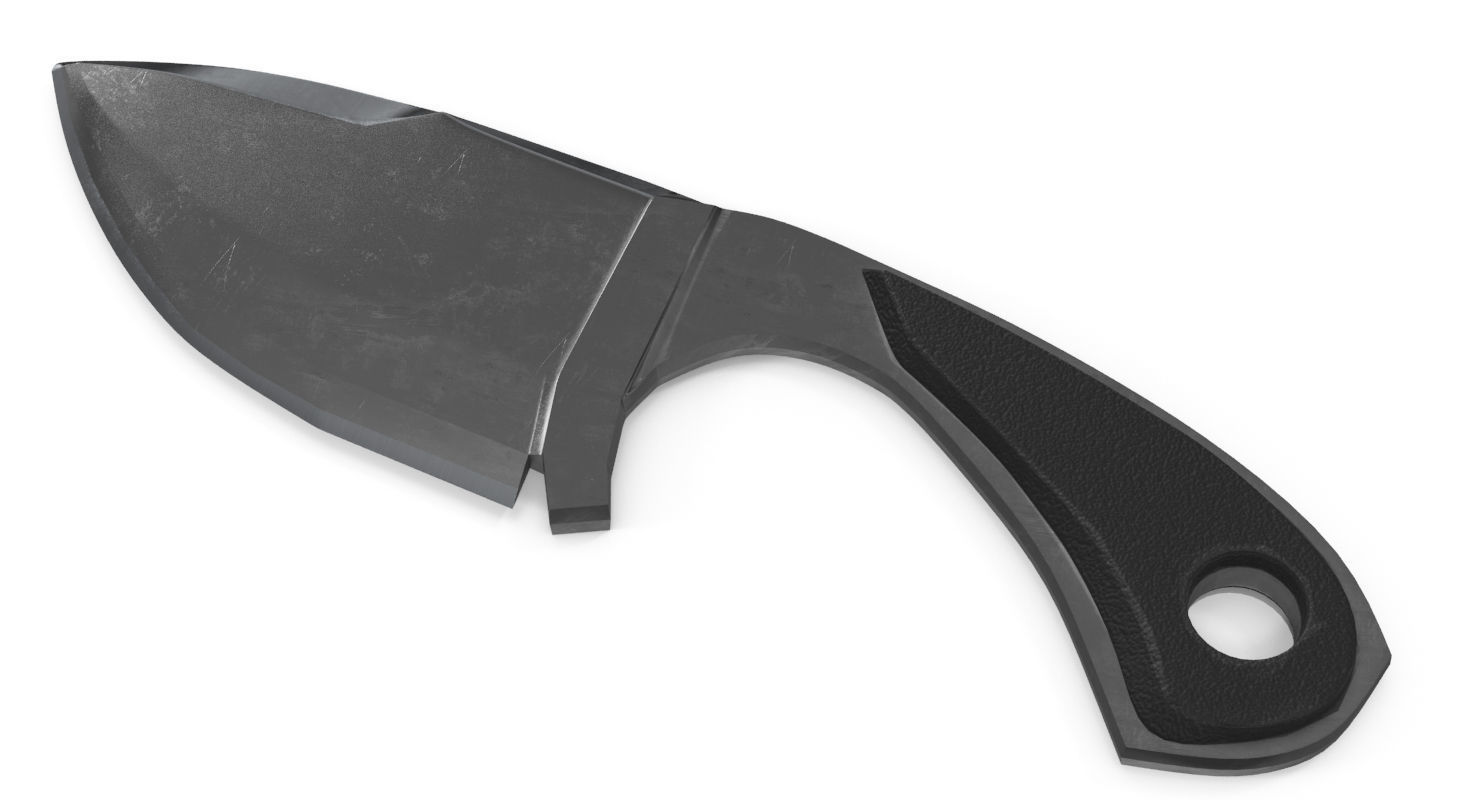 Knife samurai 3D model_2