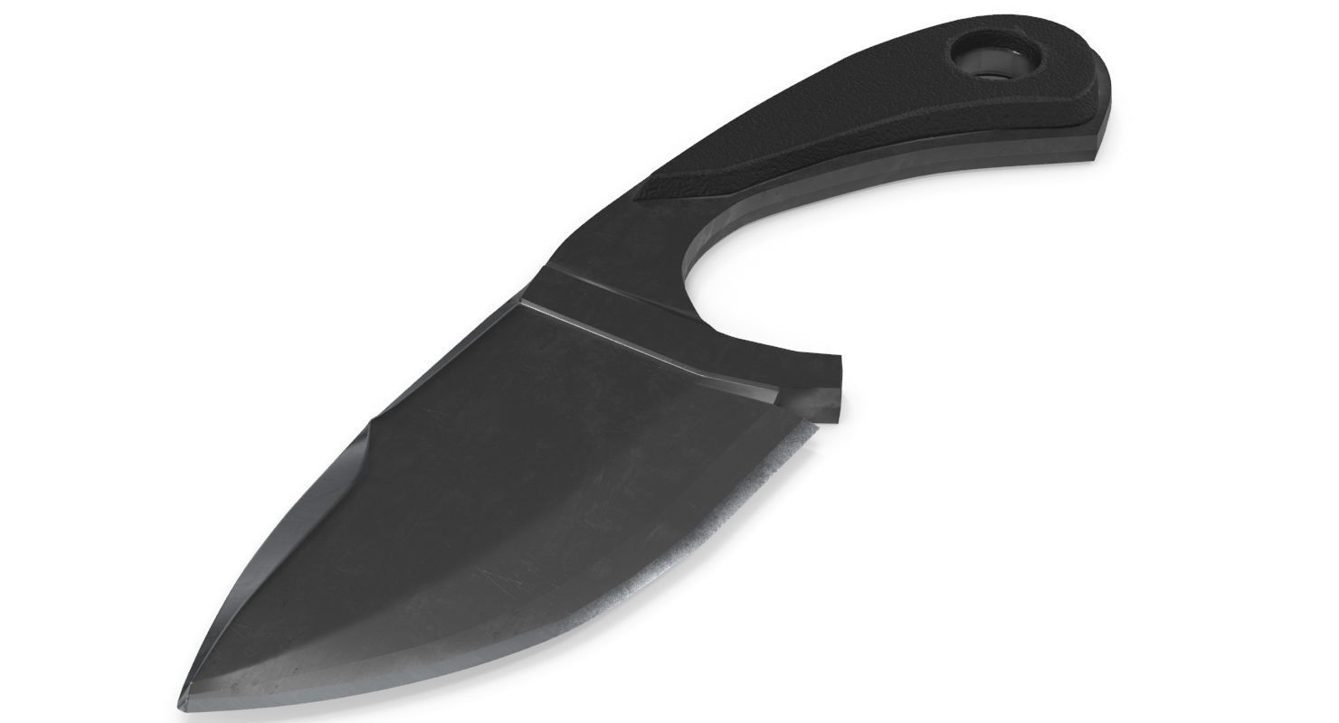 Knife samurai 3D model_3