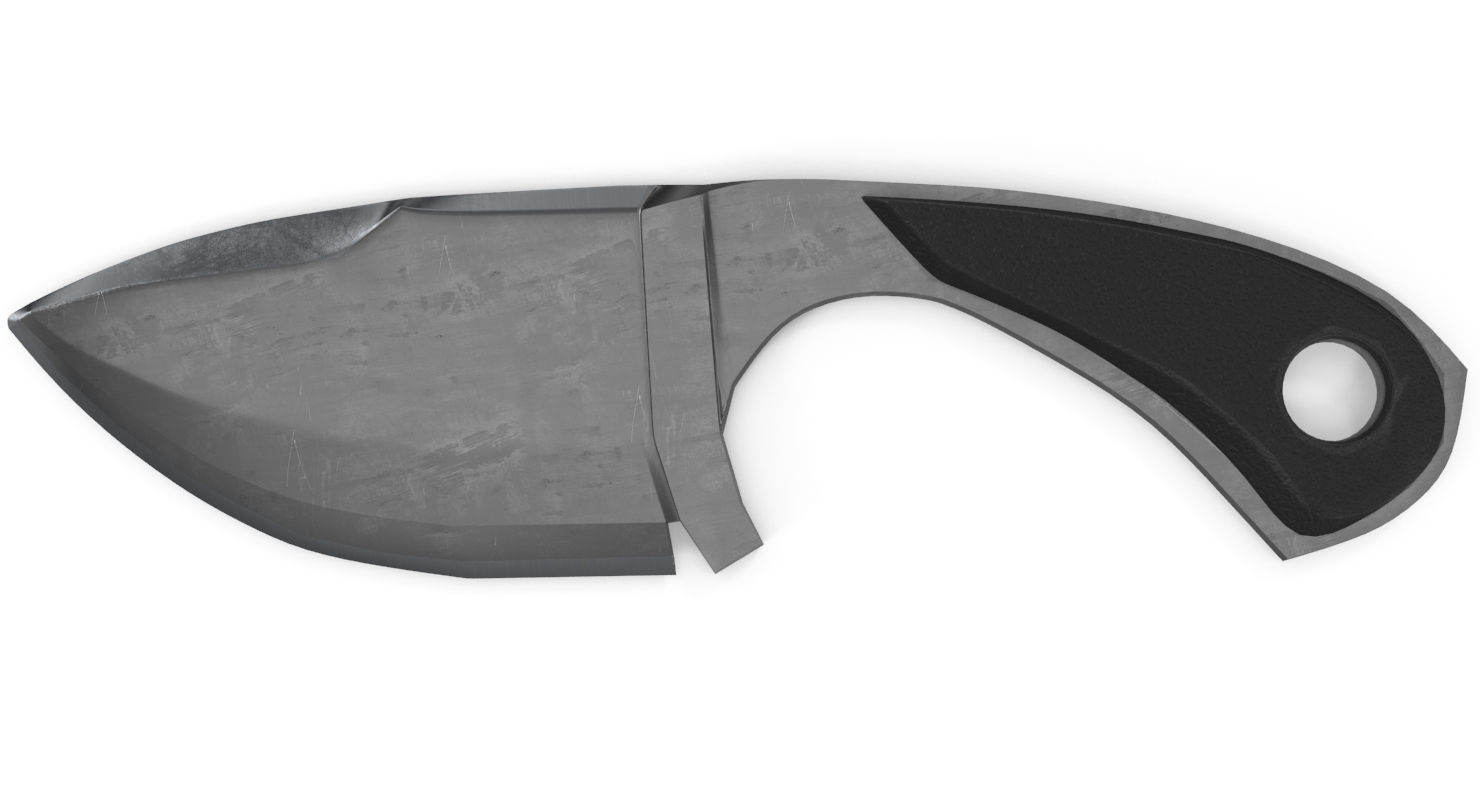 Knife samurai 3D model_6