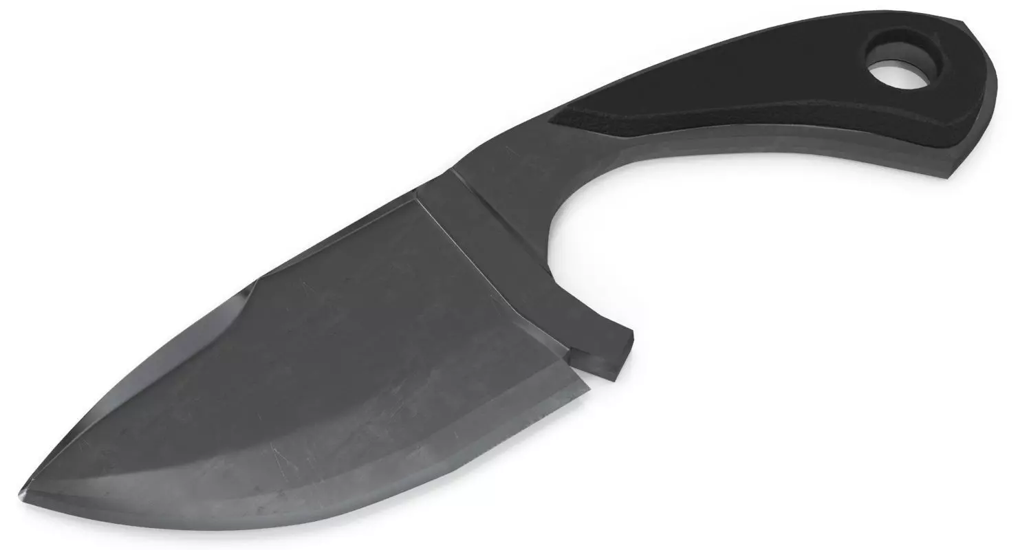 Knife samurai 3D model_0