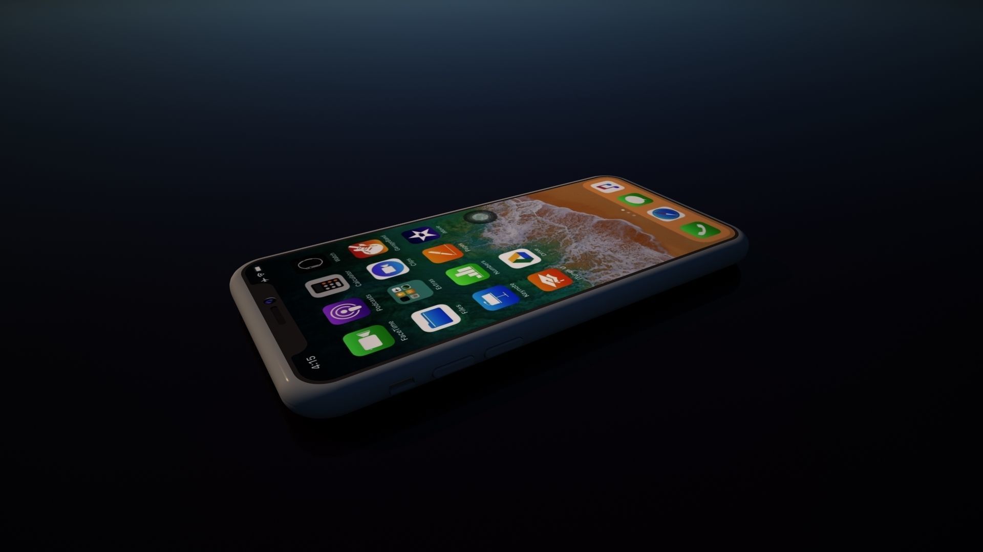 IphoneX iphone x 3D model_4