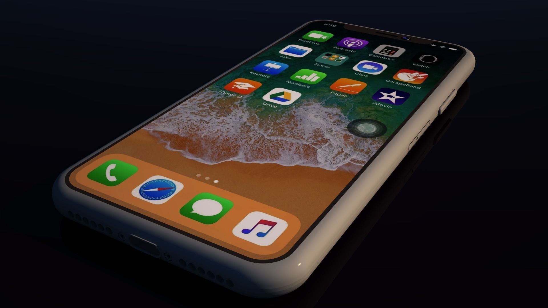 IphoneX iphone x 3D model_7