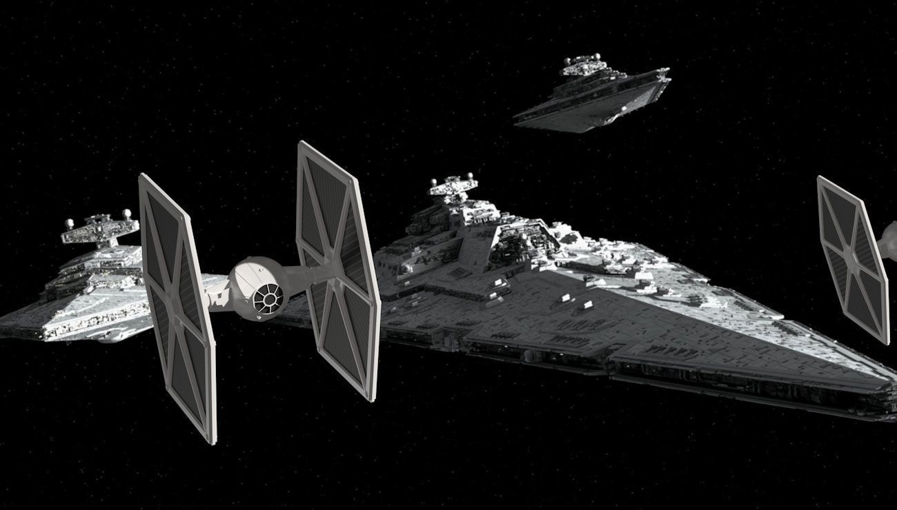 Star Wars Imperial Tie Fighter Low-poly 3D model_2