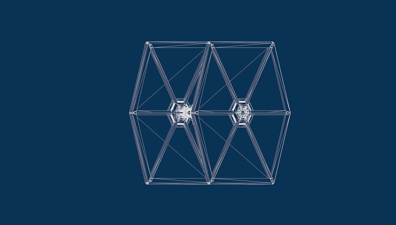 Star Wars Imperial Tie Fighter Low-poly 3D model_10