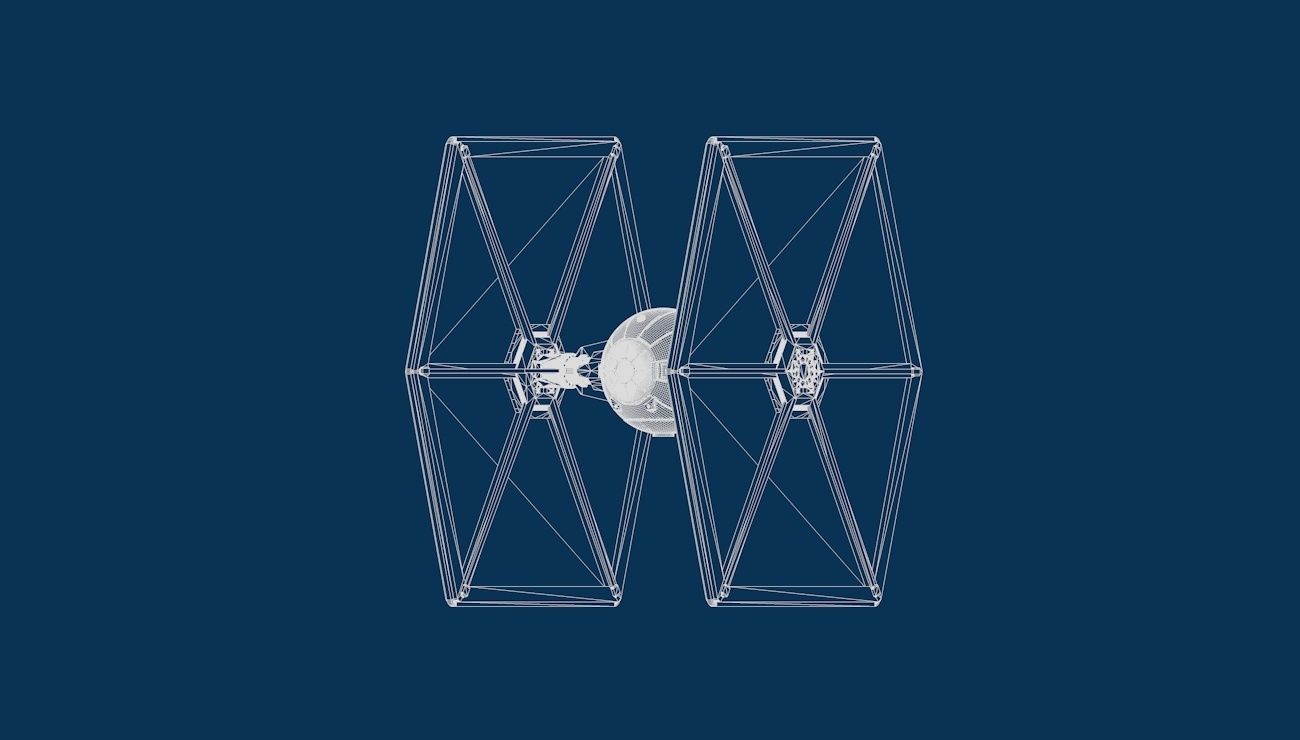 Star Wars Imperial Tie Fighter Low-poly 3D model_9
