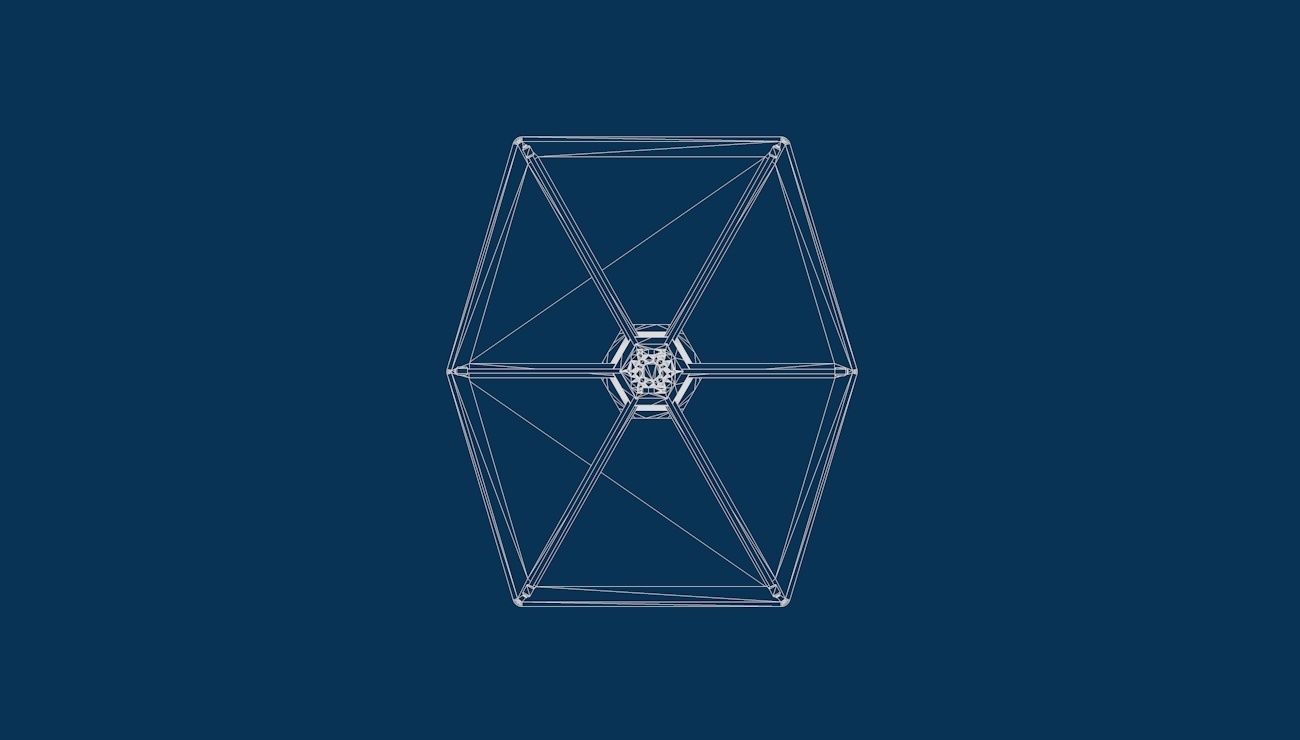 Star Wars Imperial Tie Fighter Low-poly 3D model_11