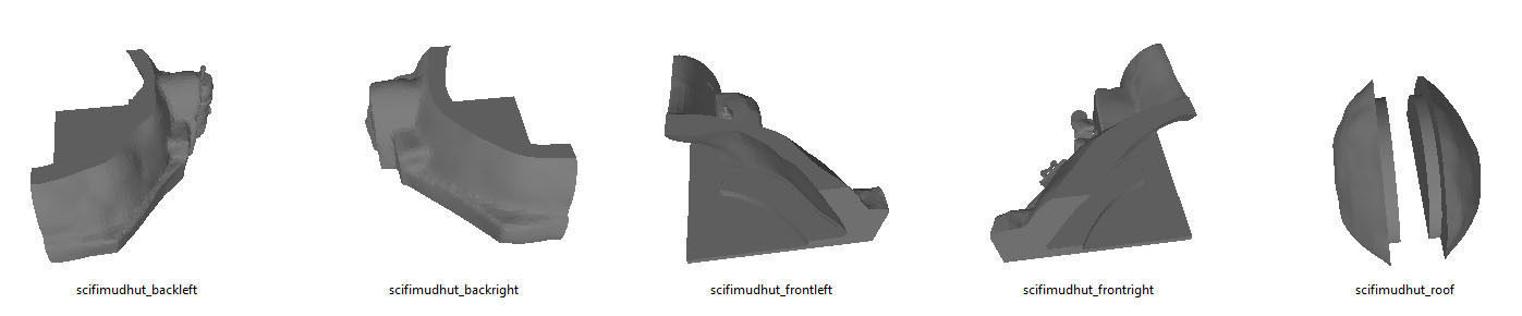 scifi mud hut - stl files 3D print model_1