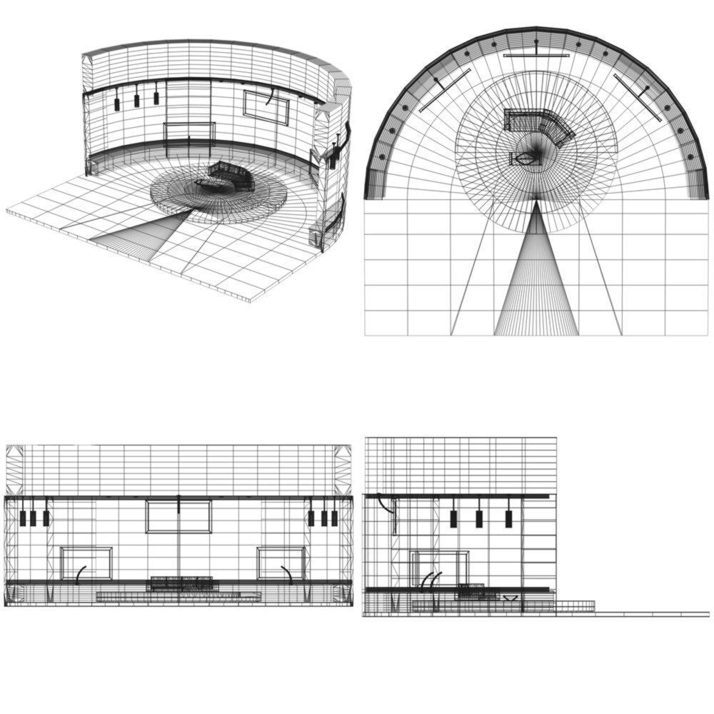 Daytime TV Talk Show Set 3D model_14