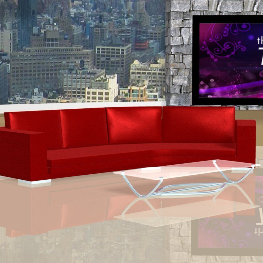 Daytime TV Talk Show Set 3D model_2