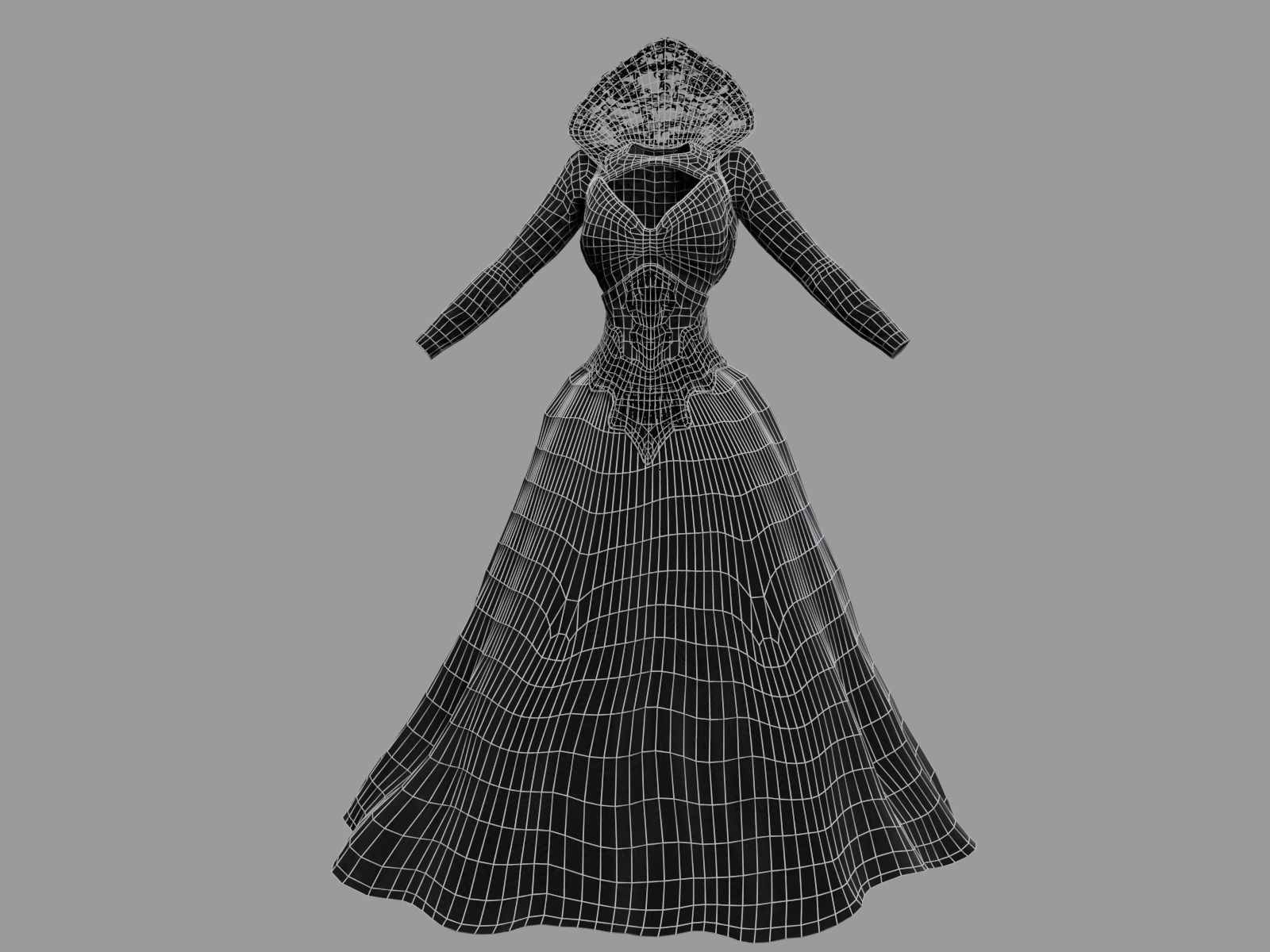 5 Victorian Gothic Dresses Collection _42