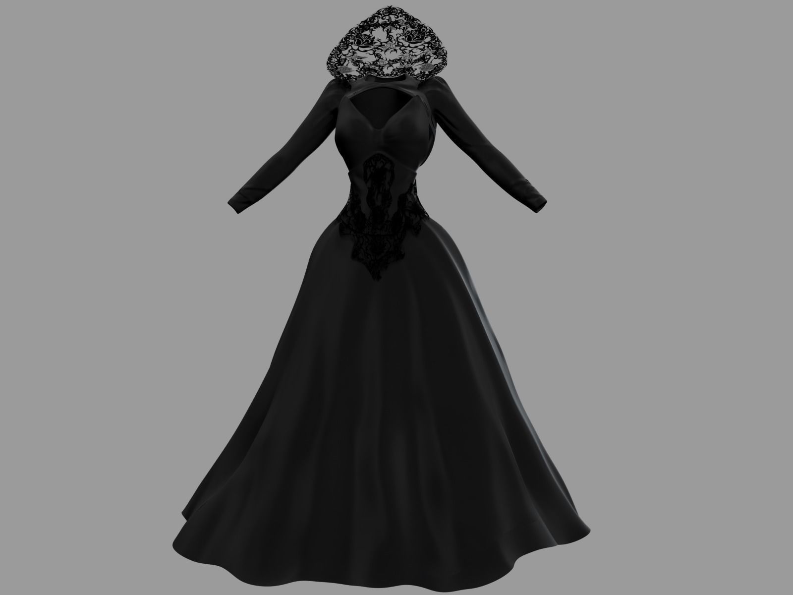 5 Victorian Gothic Dresses Collection _44