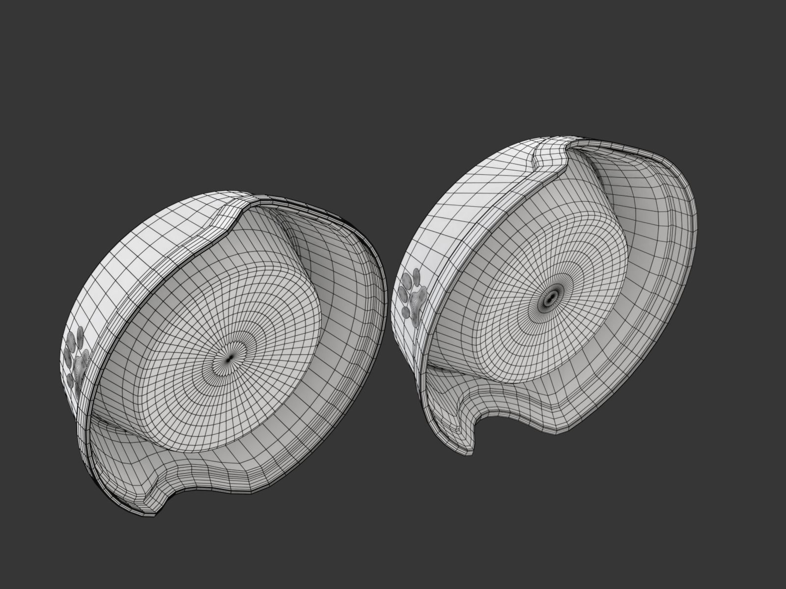 Metal and Plastic Dog Bowl 3D model_24