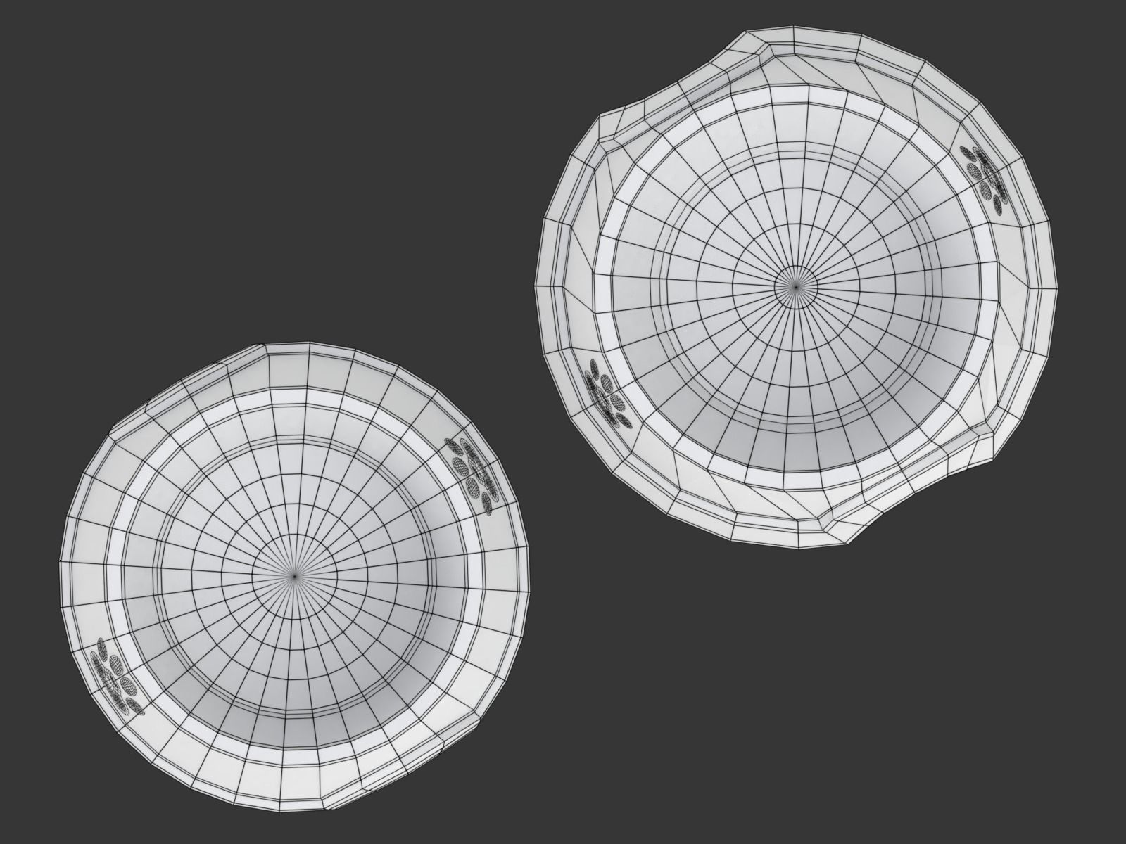 Metal and Plastic Dog Bowl 3D model_19