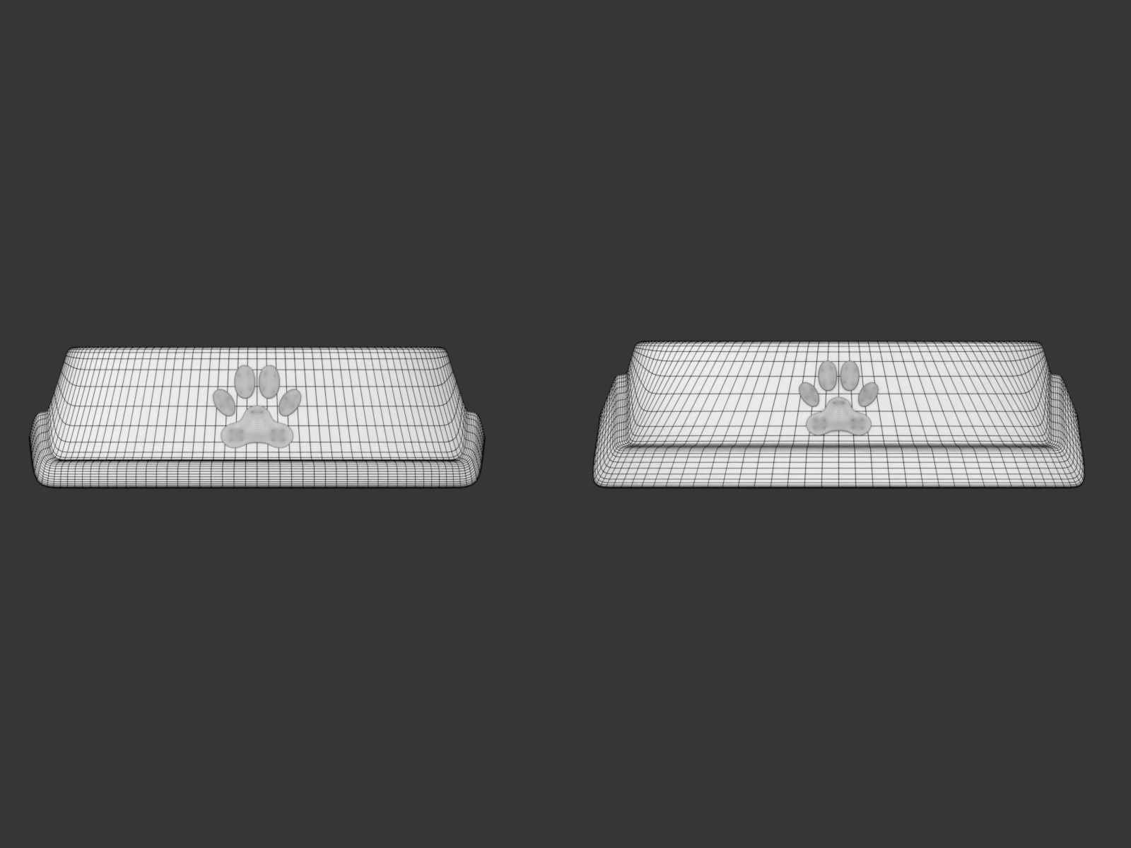 Metal and Plastic Dog Bowl 3D model_26