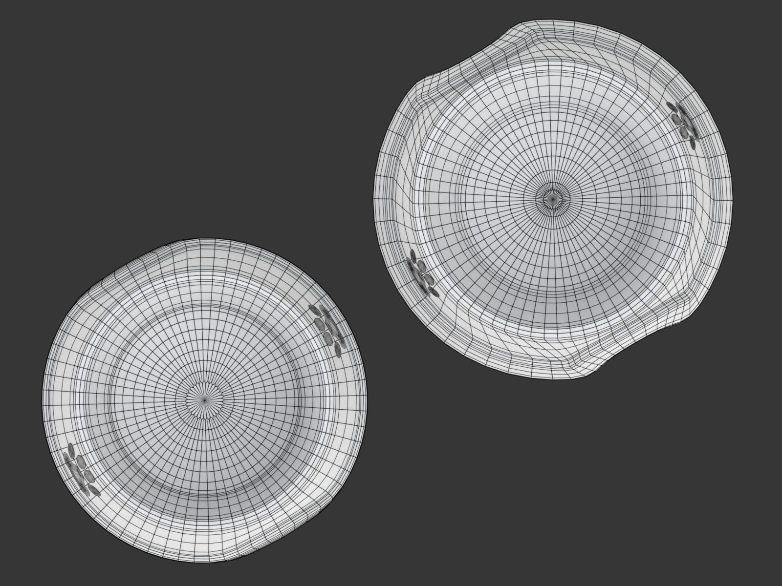 Metal and Plastic Dog Bowl 3D model_23