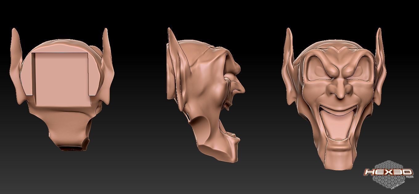 Maximum OverDrive Green Goblin Hood 3D print model_1