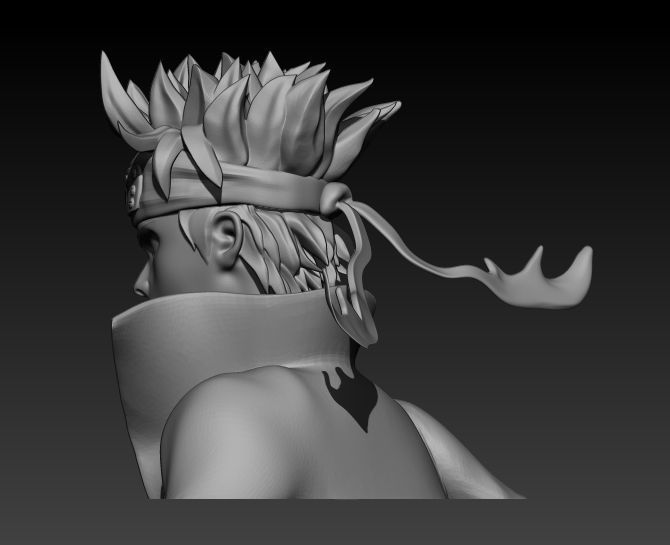 Naruto s Bust 3D print model_7