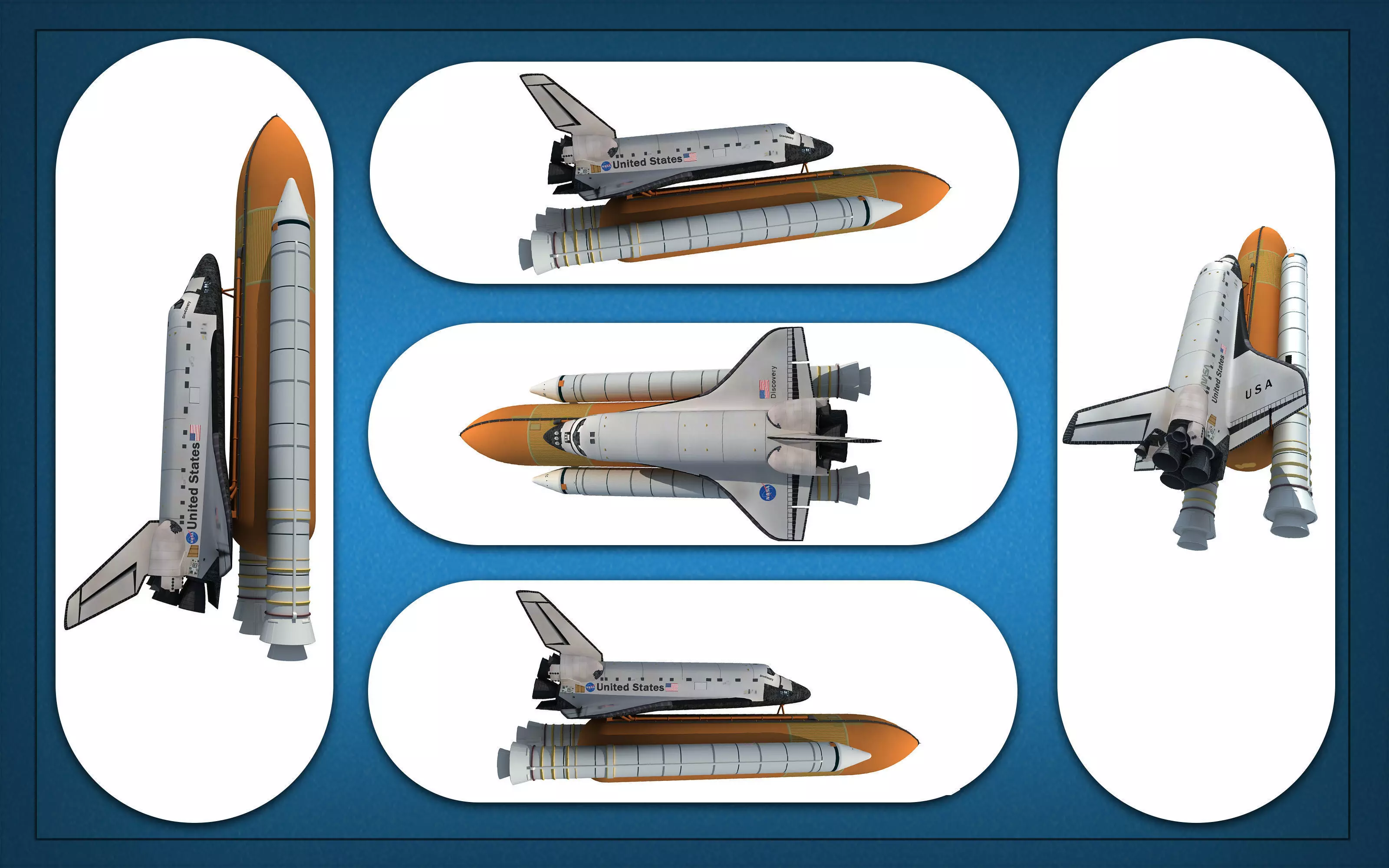 3D Space Shuttle Models 3D Model Collection_0