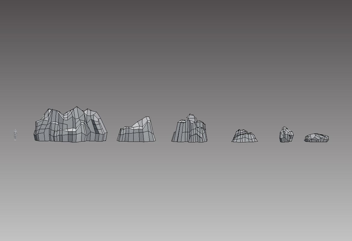POLYArctic arctic with teepee Low-poly 3D model_12