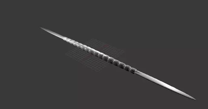 dual spear 3D model_0