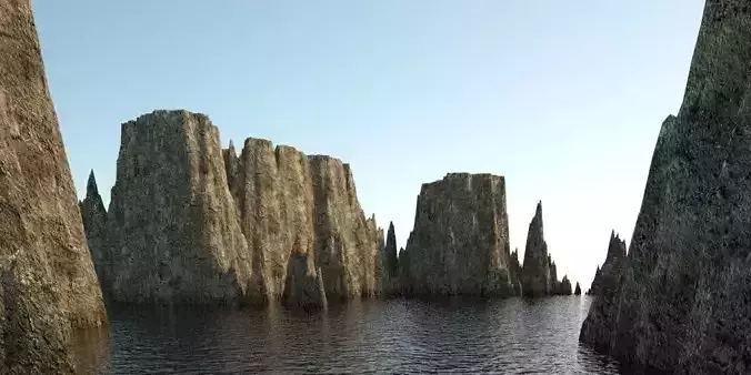 Landscape - rocky islands 01