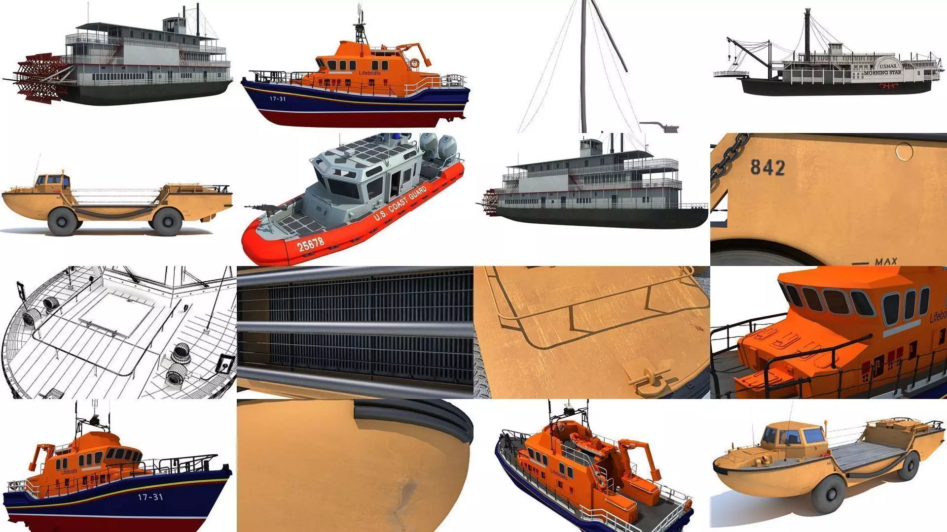 3D Boat Models Collection _0