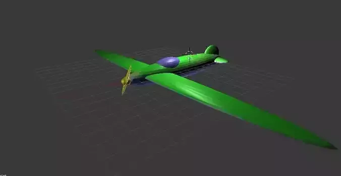 old war plane 3D model