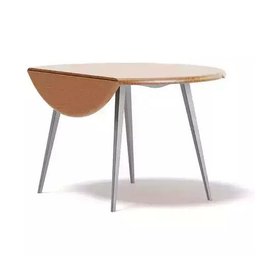 Round Folding Table 3D Model