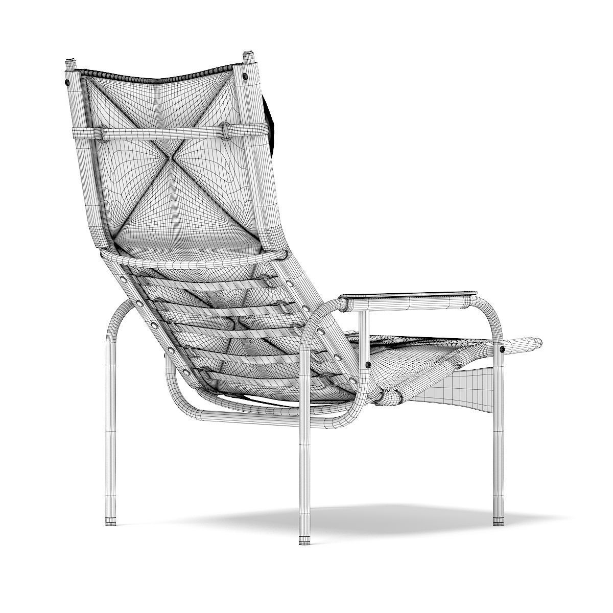 Lounge Chair 3D Model 3D model_3