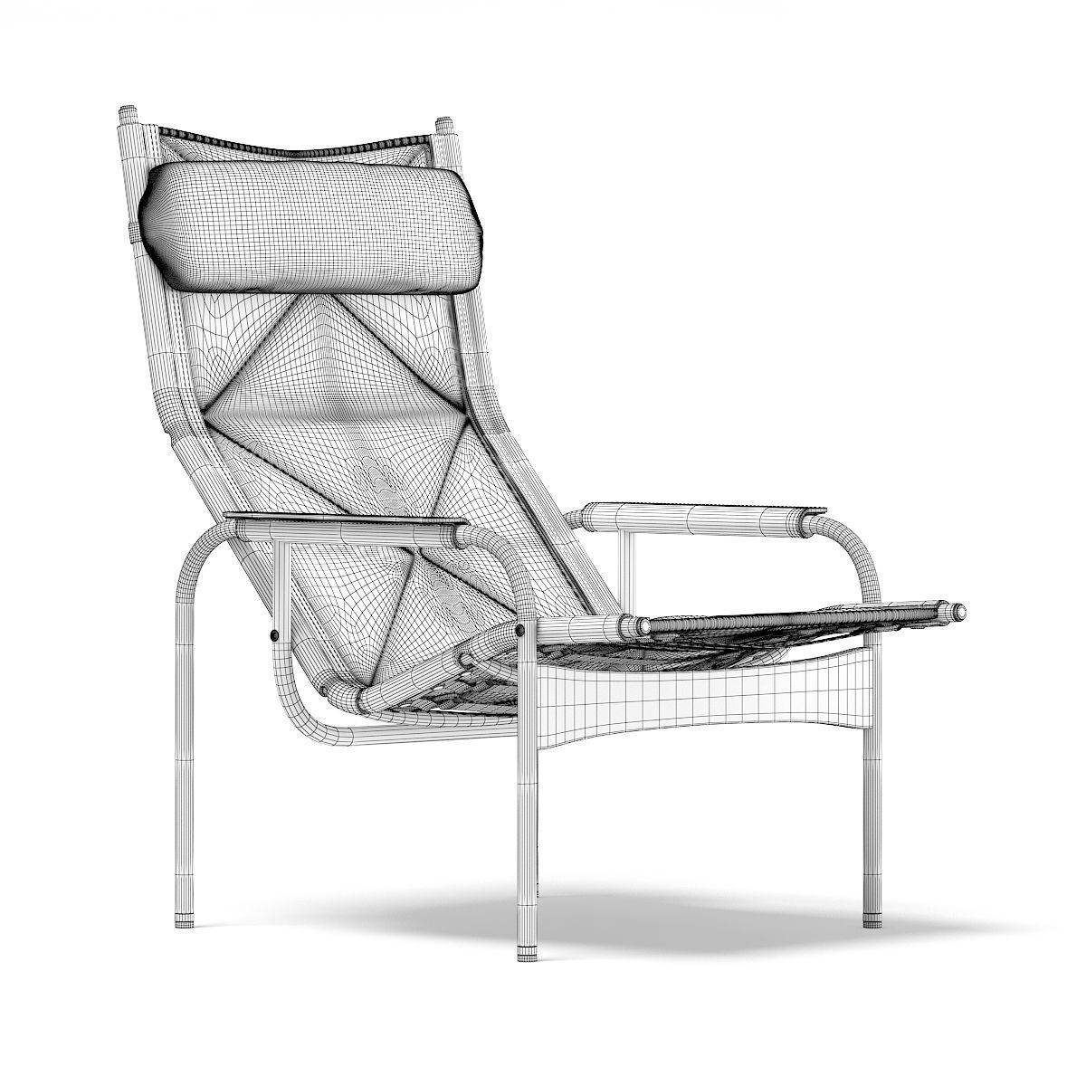 Lounge Chair 3D Model 3D model_1