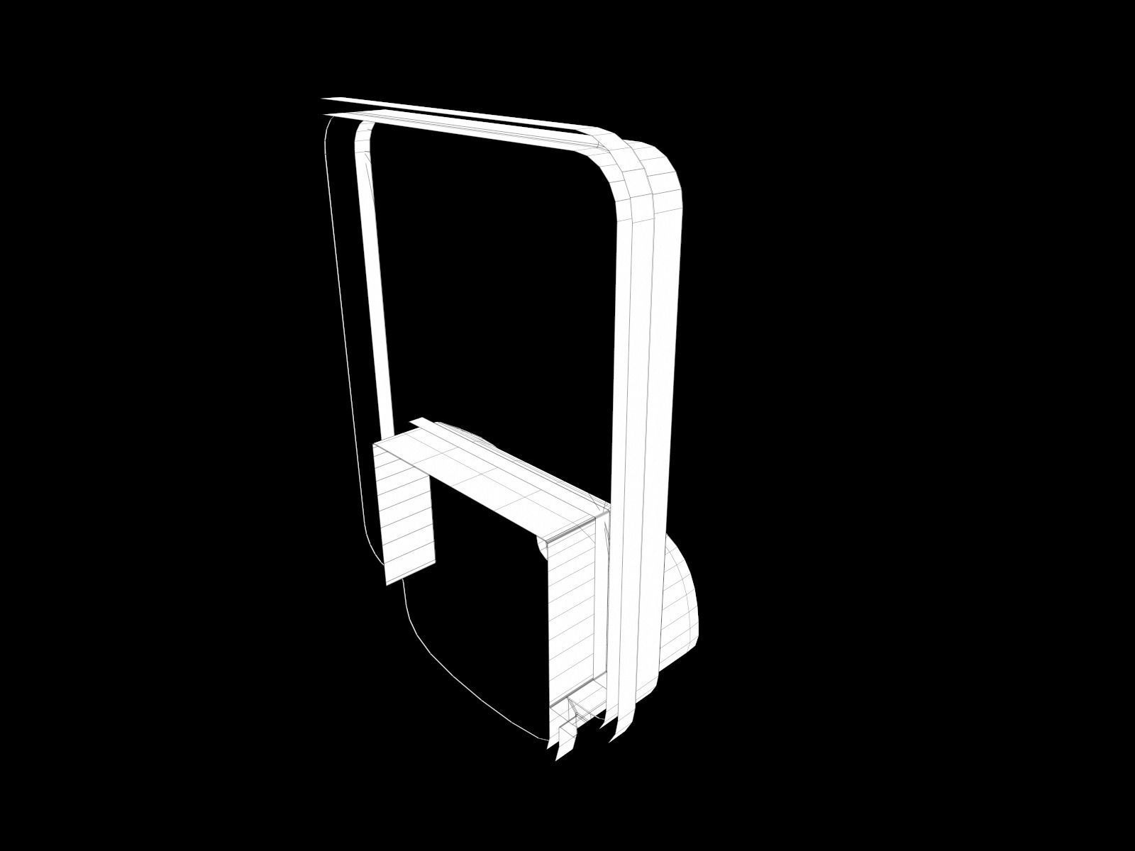 Low Poly Biometric Door Lock Low-poly 3D model_12