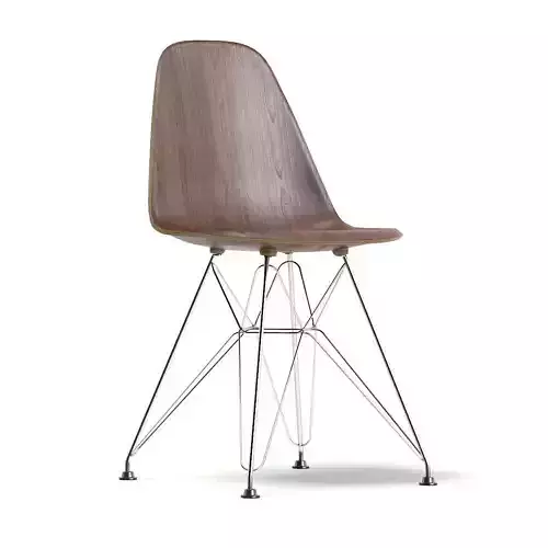 Chair 3D Model with Wire Legs