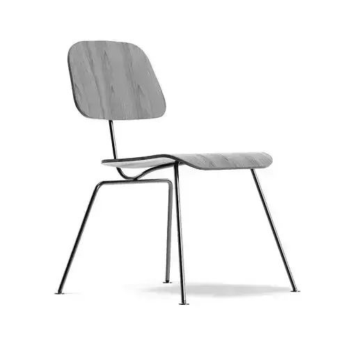 Black Wooden Chair 3D Model