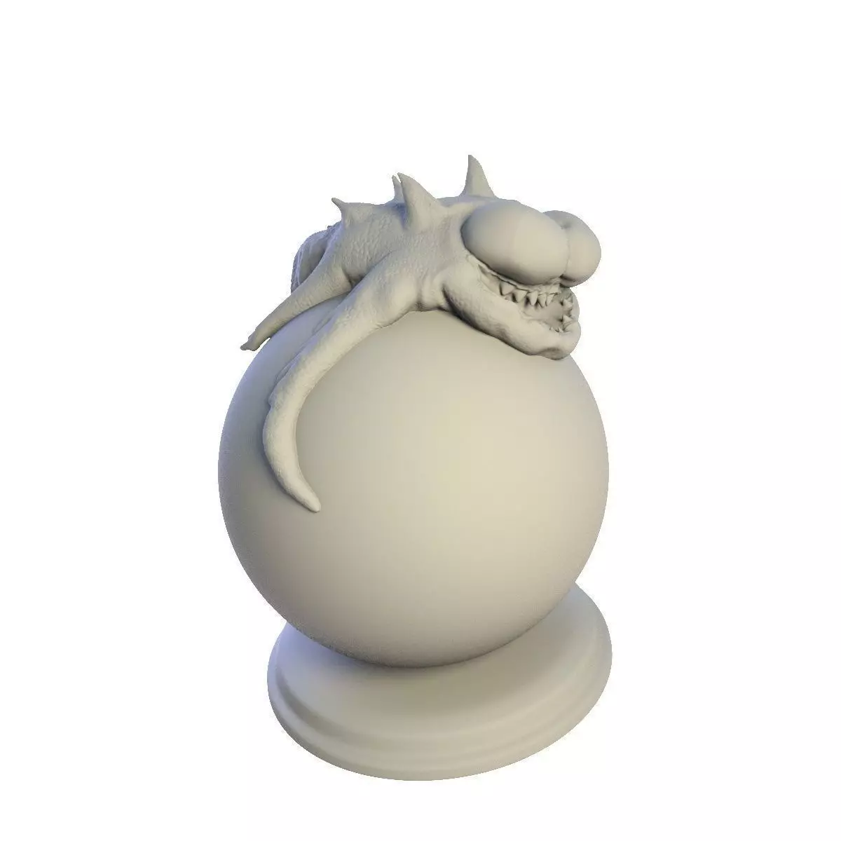 Desktop figure Crazy Lizard 3D print model