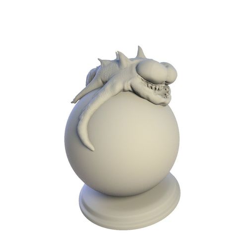 Desktop figure Crazy Lizard  3D print model