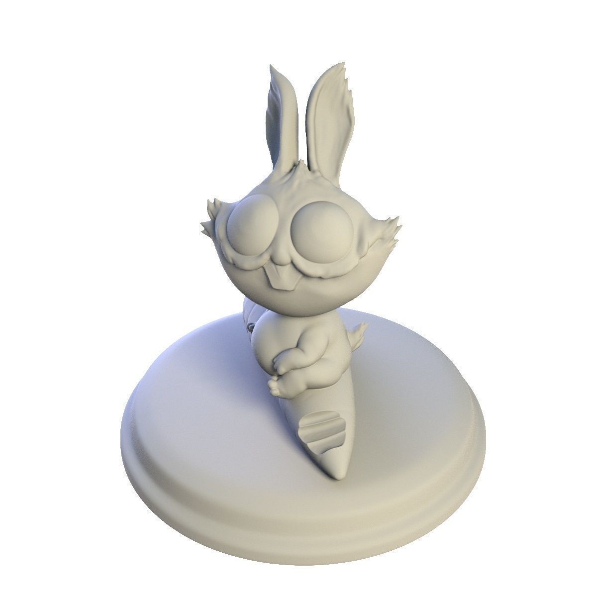 Desktop figure Rabbit 3D print model_2