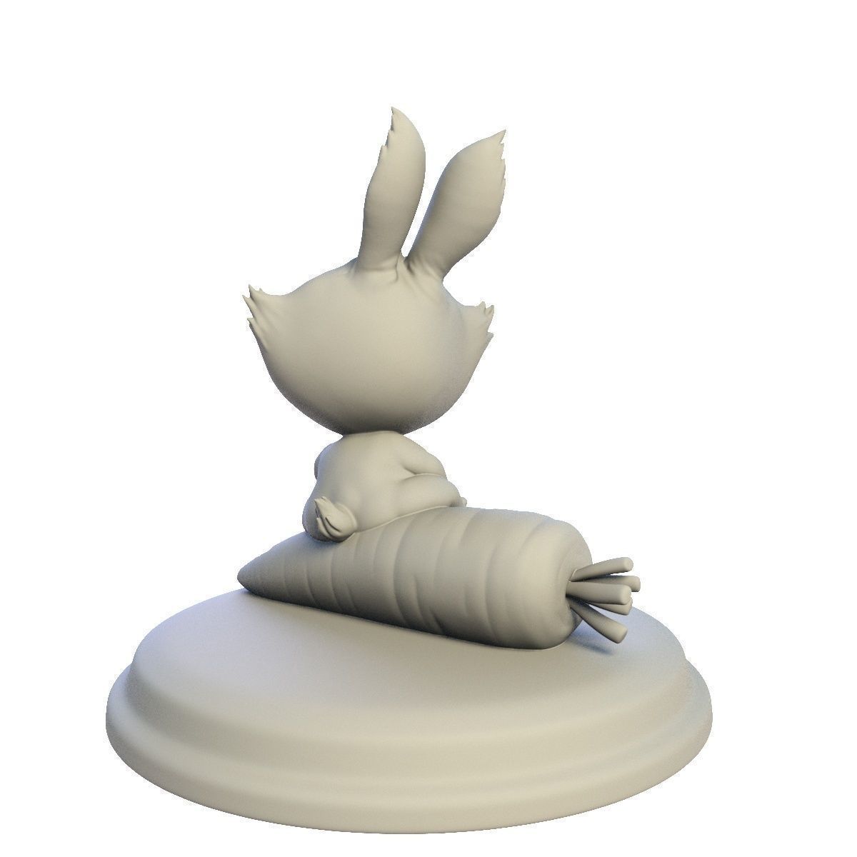 Desktop figure Rabbit 3D print model_3