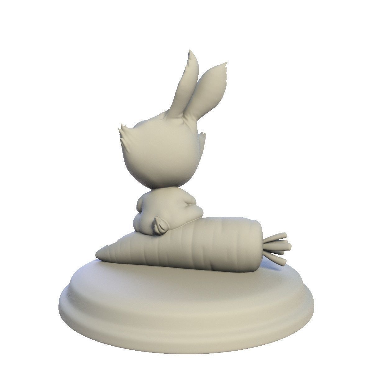 Desktop figure Rabbit 3D print model_4