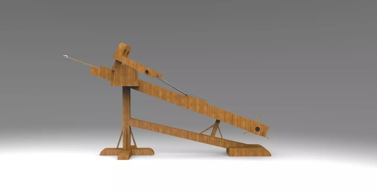 Ballista wooden structure Free 3D model