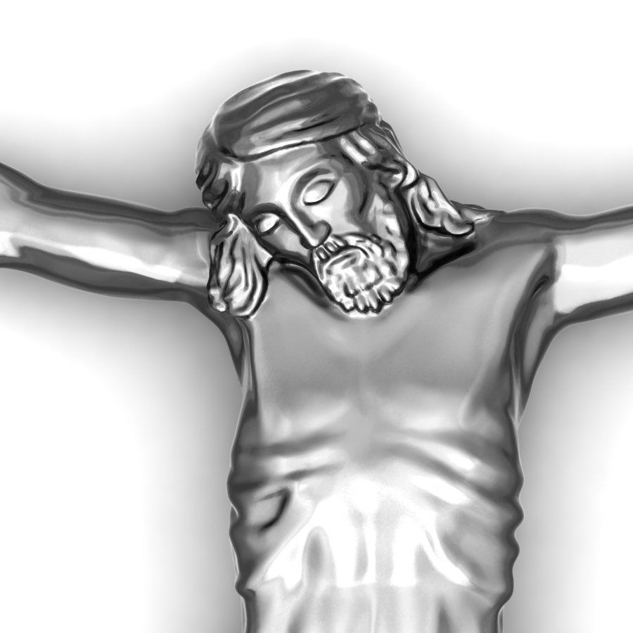 Jesus 3D model 3D print model_3