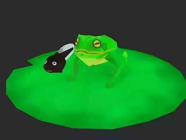 Frog lowpoly Low-poly 3D model