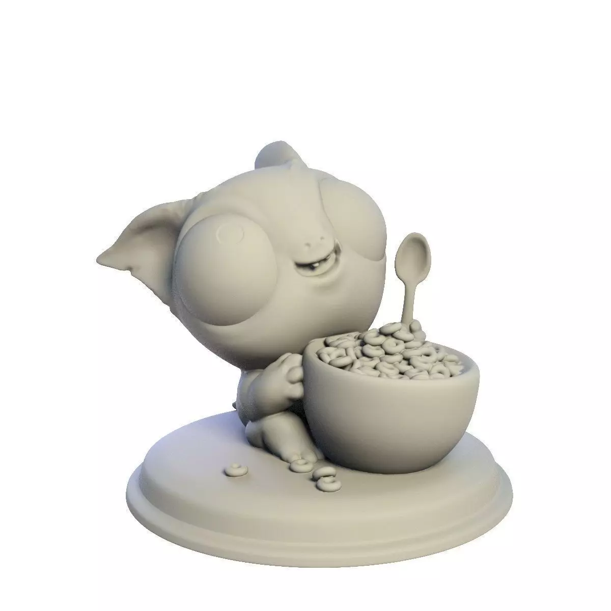 Desktop figure  Buddy and Sweet Ringlets 3D print model_0