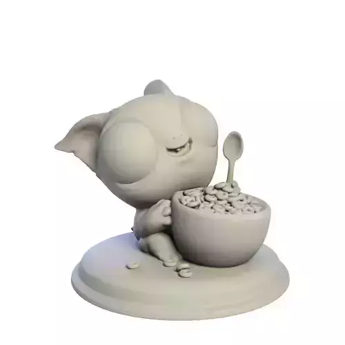 Desktop figure  Buddy and Sweet Ringlets 3D print model