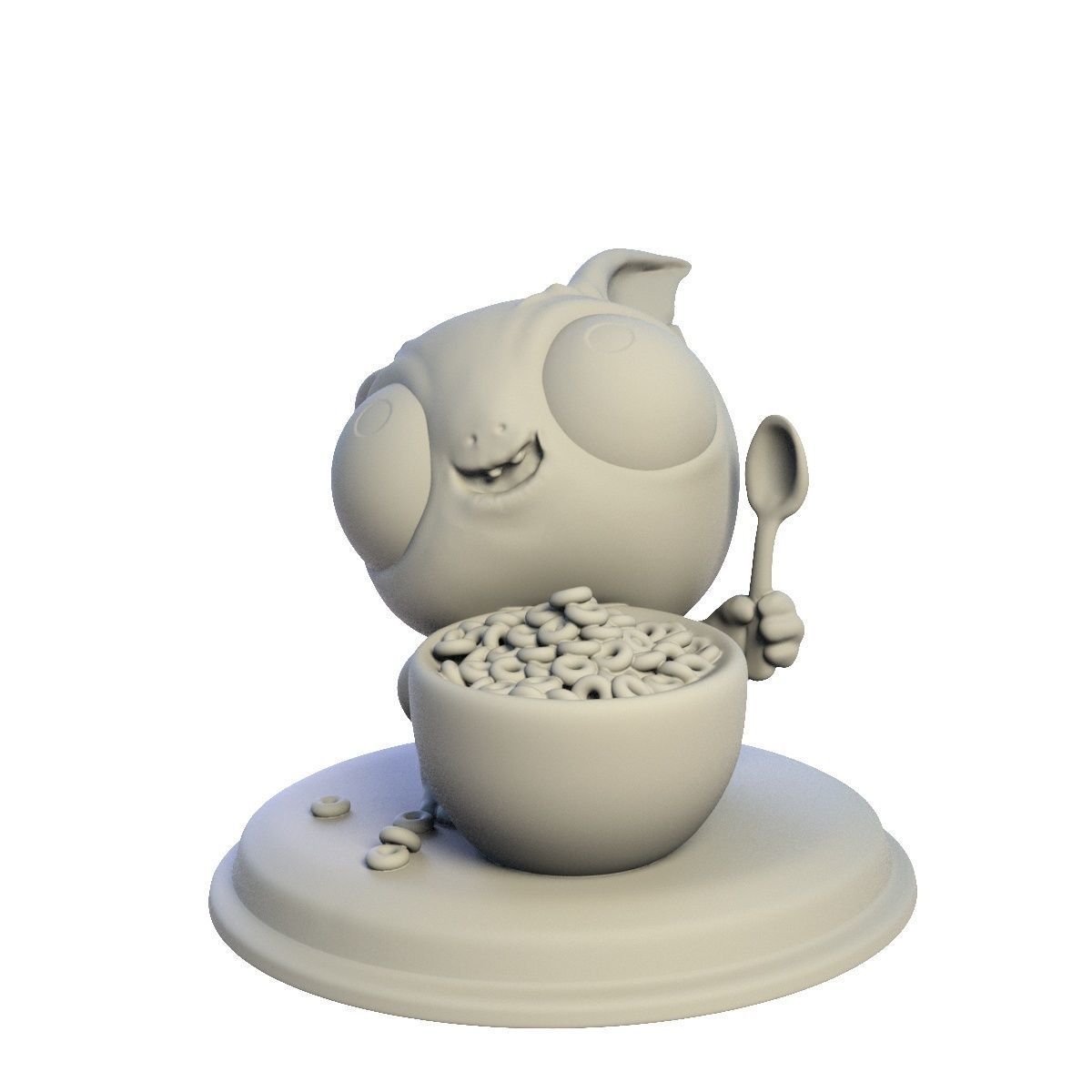 Desktop figure  Buddy and Sweet Ringlets 3D print model_2