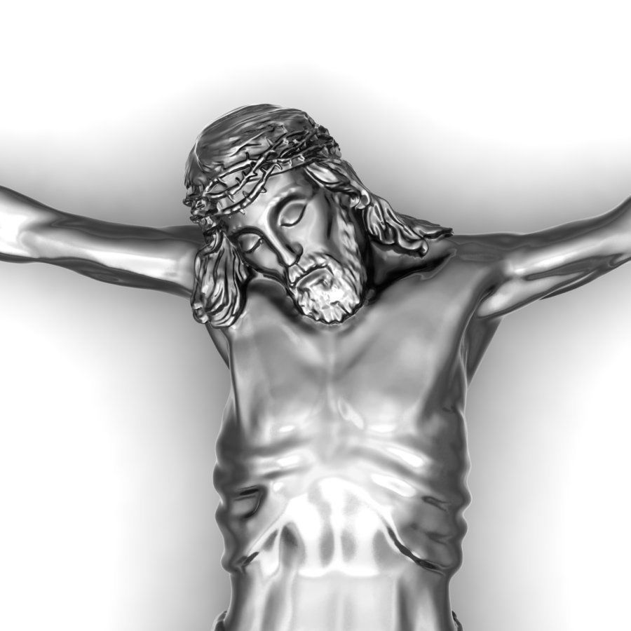 Crucifix 3D print model_5