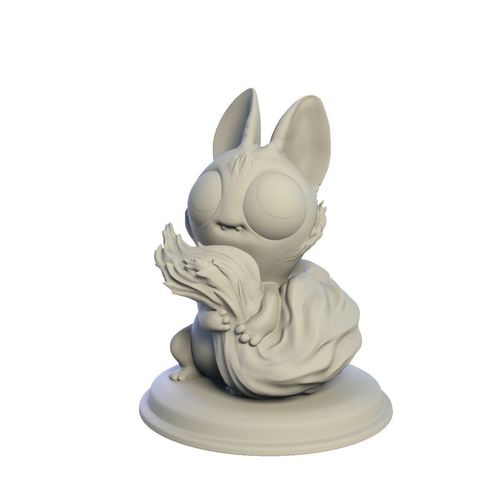 Desktop figure Shy Squirrel 3D print model